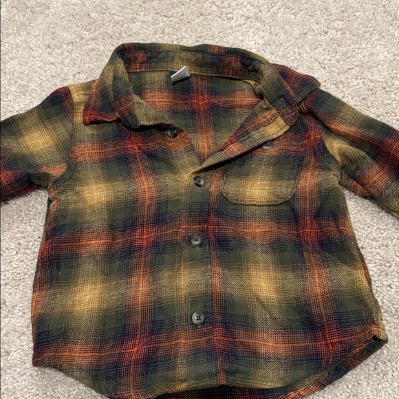 Plaid Button-Up Shirts for Kids - Picture 3 of 3